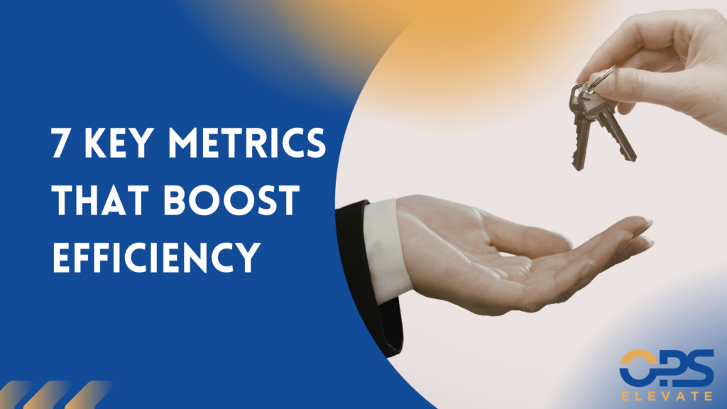 Key operational metrics to improve business efficiency and decision-making.