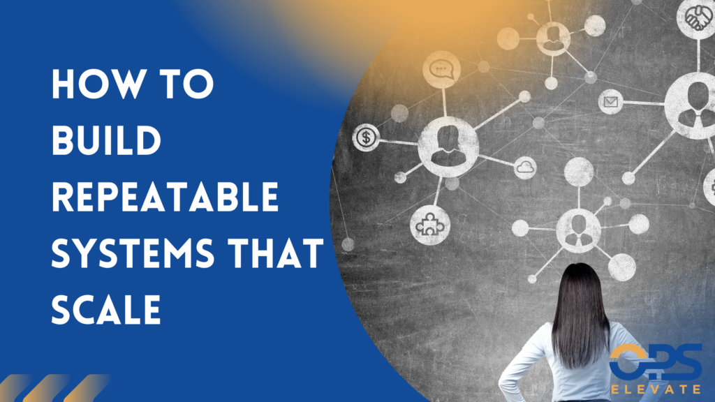 Steps to build repeatable systems for scalable business operations